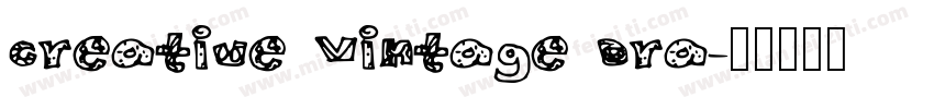 Creative Vintage Dra字体转换